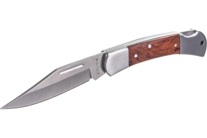 Нож складной с деревянными вставками, средний   STAYER