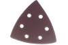 Треугольник шлифовальный Р80, универс. на велкро основе, 6 отверстий,  93х93х93мм, STAYER "MASTER"