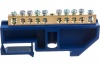 Шина N-нулевая 6x9мм, 10 групп, с изолятором, на DIN-рейку, синяя ШНИ-6х9-10-Д-С IEK