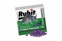 Средство от крыс и мышей  "ЗООКУМАРИН+" ГРАНУЛЫ (ОРЕХОВ.) 100г "RUBIT"